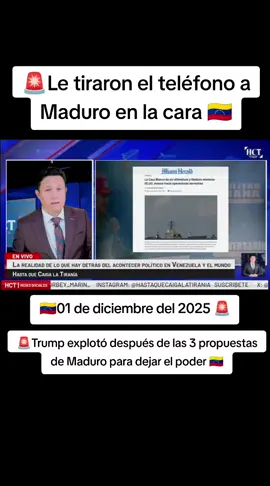 Trump no se aguanto el descaro y le colgó el teléfono #parati #noticias #venezuela #hoy #viral 