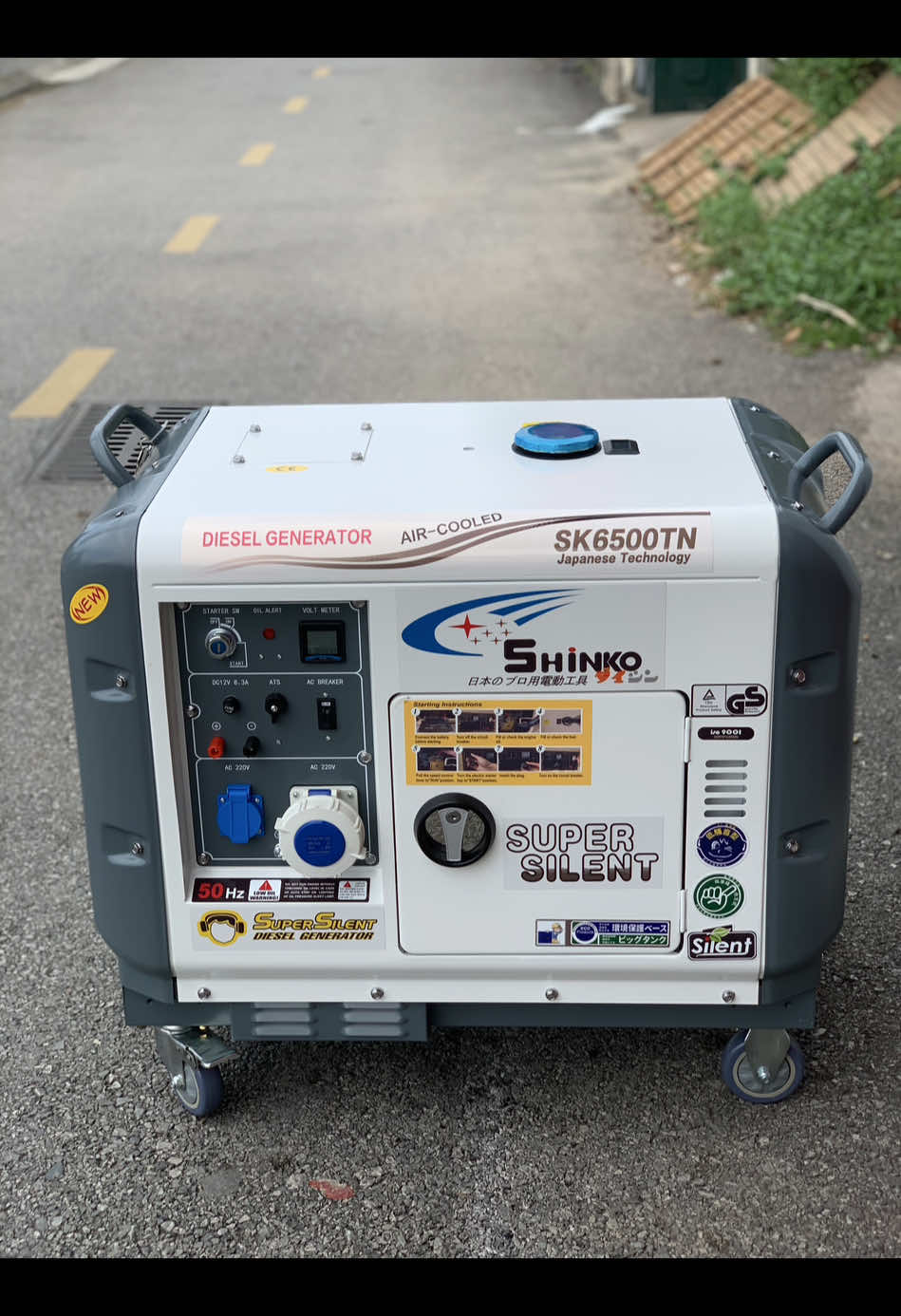Test Nổ Máy Phát Điện 5Kw Chạy Dầu Shinko SK6500TN Siêu Êm #mayphatdienshinko #mayphatdiengiadinh #mayphatdienchaydau #mayphatdiennhatban #mayphatdien5kw 