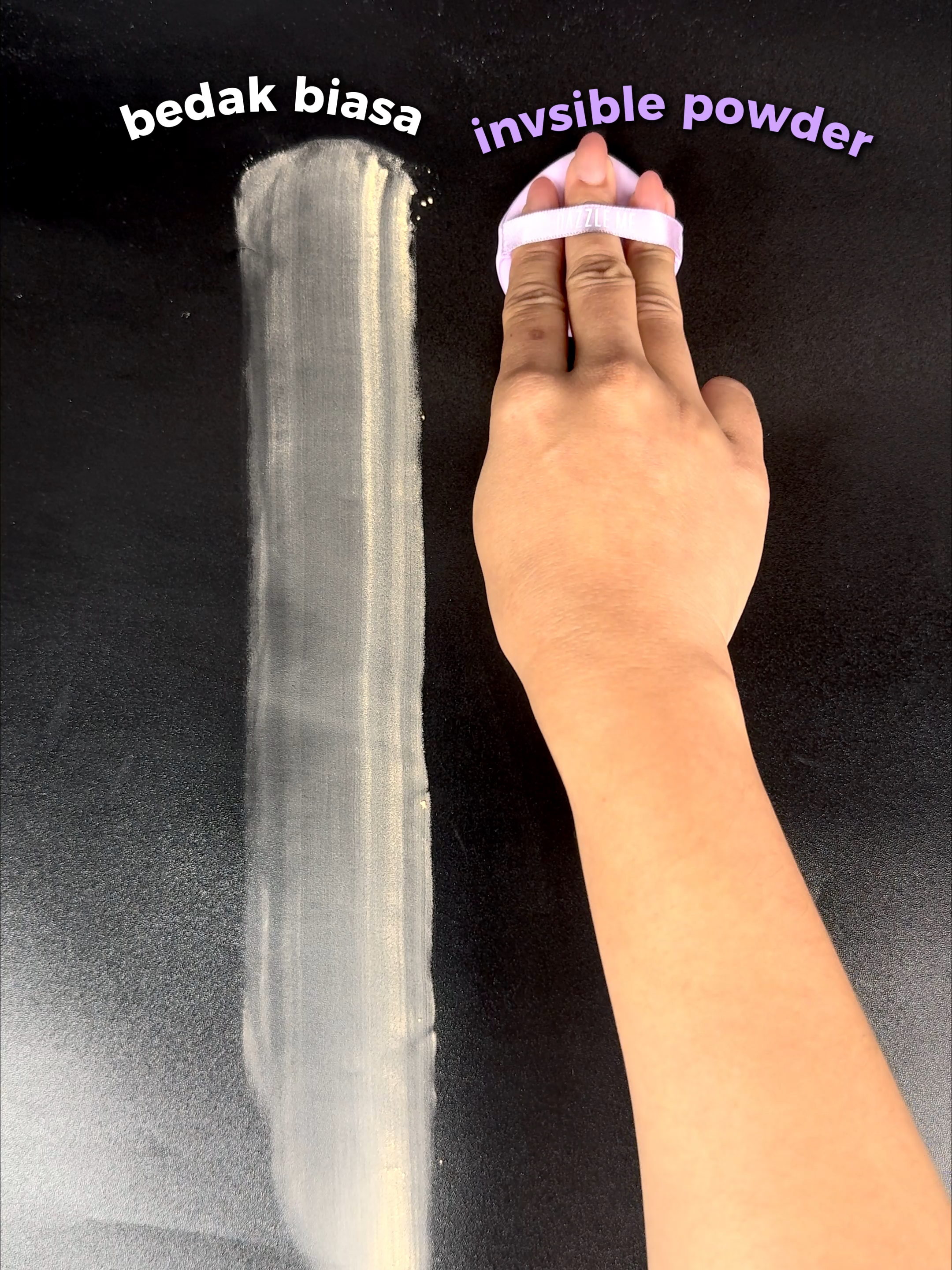 Bedak tapi kok invisible?! 😱 bener bener gaada warnanya tapi sekali tap minyak langsung ilang! 😍✨ #dazzlemebeauty #dazzlemeindonesia #dazzleme #dazzlemeid #dazzlemeinvisiblepowder #invisiblepowder #powderlesspowder #geltopowder #powder #balmtopowder