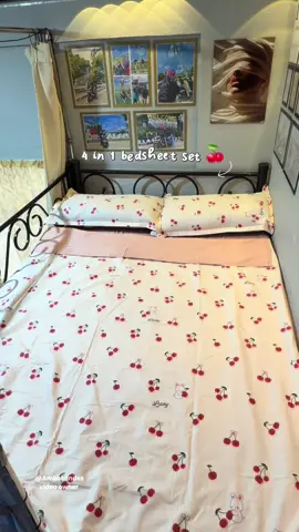 Ang ganda ng quality at design🥹 #4in1bedsheet #bedsheet #bedsheetset #bedsheetwithpillowcase 