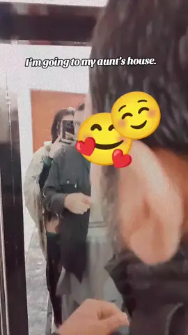 going to visit my auntie 😀#pardesi #hubby 