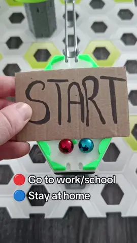 Go to school/work or stay at home? Let the marbles decide! #marblerace #marbles #marblerun 