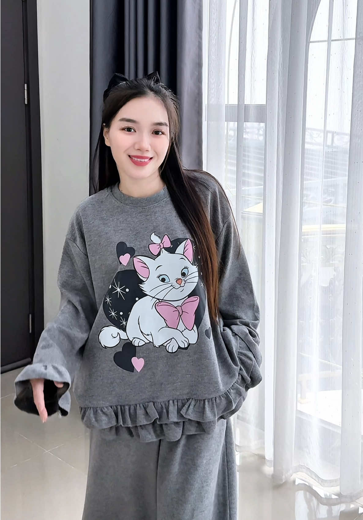 Set cotton lông mịn ép siêu mềm – ấm ơi là ấm, mặc cả ngày vẫn thích! #hannahan #setdobo #viral #outfitideas #tiktoklive 