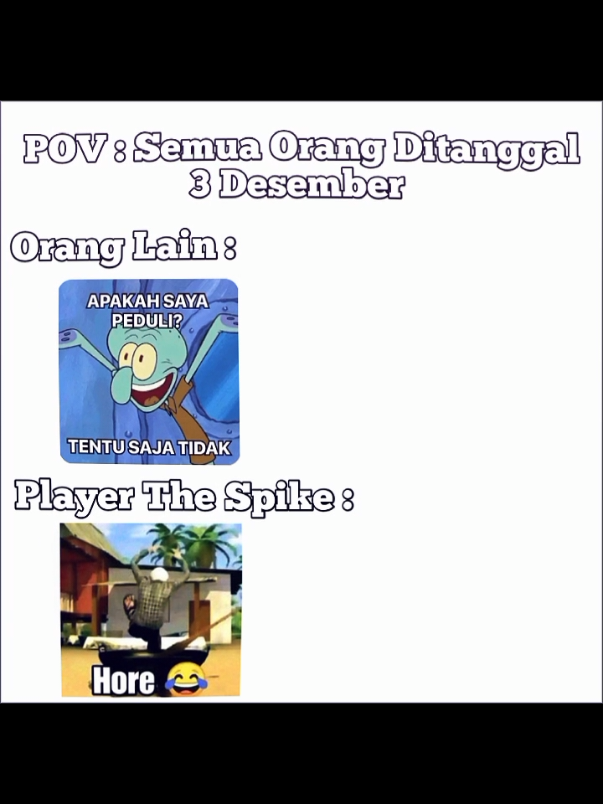 Ekspresi Player The Spike Ditanggal 3 Desember Nantinya🥳🥳 #thespikeupdate #thespikevolleyballstory #tiktok #foryou #beranda 