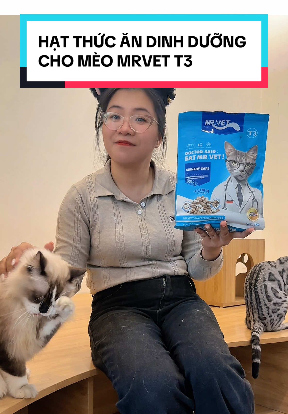 HẠT THỨC ĂN DINH DƯỠNG CHO MÈO MRVET T3 #u40trainghiem #mrvet #Thucanchomeo #MuaTaiTikTokShop #chiendichnhasangtao 