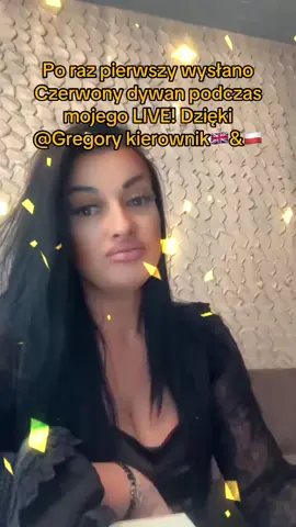 Bardzo to doceniam! Dziękuję, Gregory kierownik🇬🇧&🇵🇱! Po raz pierwszy widzę ten prezent w moim LIVE.@Gregory kierownik🇬🇧&🇵🇱 #tiktoklive #livehighlights #livegift #redcarpet #czerwonydywan 