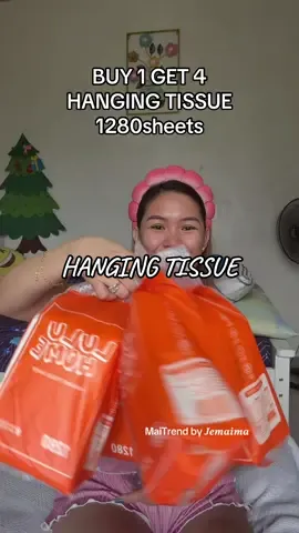 totoo guys naka buy 1 get 4 itong tisyu na to ,tapos ang mura pa 😍 #hangingtissue #tissue #fyp 