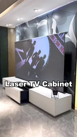 Laser TV cabinet. #lamp #light #led #smarthome #lightingdecor 