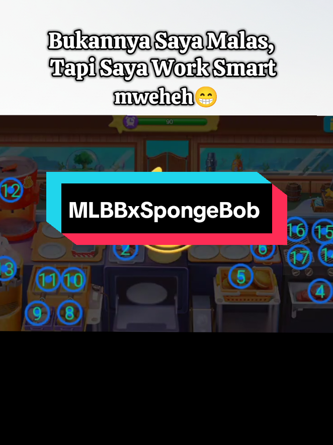 Kerja Cerdas🤫😝 #spongebob #MLBBXSpongeBob #MLBBFriendFest #MLBB #mlbbcreatorcamp 