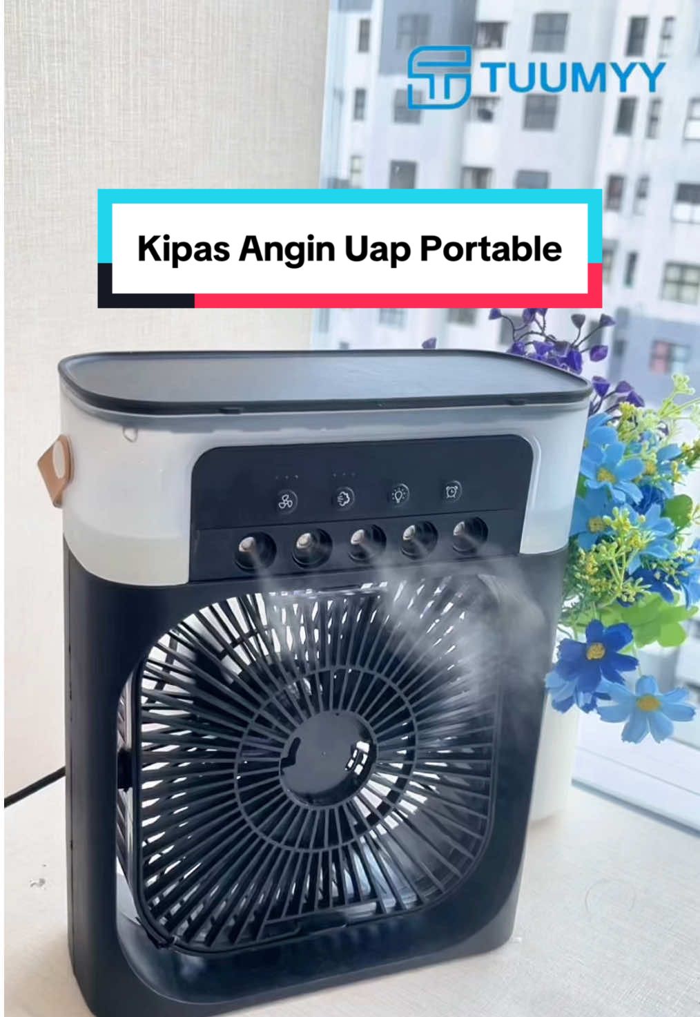 Kipas tapi ada uap Pendinginnya ? 🤩 #kipasangin #kipasanginportable #fyp 