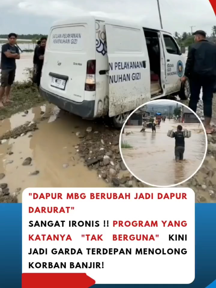 Dapur SPPG Berubah Jadi Dapur Darurat !! Program yang dikritik justru menolong saat bencana banjir 🥹  #bencanabanjir #pemerintah #prayforsumatera #programprabowo #sppg #mbg #beritaviral #sumatra #banjir #aceh #fyp #fyppppppppppppppppppppppp