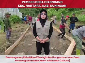 Pembangunan Rabat Beton Jalan Desa,. #dedimulyadiofficial #dianrahmatyanuar  #cikondangmotekar ,, Haturnuhun 🙏