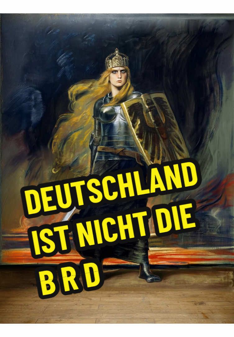 Weder die BRD noch die Bundesrepublik haben etwas mit Deutschland zu tun. Deutschland beschreibt ein Reich, ein Gebiet, welches mehrere Jahrtausende alte Völker, geeinigt durch Sprache und Kultur zusammenfasst. Deutschland beschreibt einen Geist, ein Wesen. #geschichte #Deutschland #Germania 