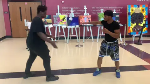 THIS IS AI GENERATED #fyp #school #boxing #SLAPBOX 