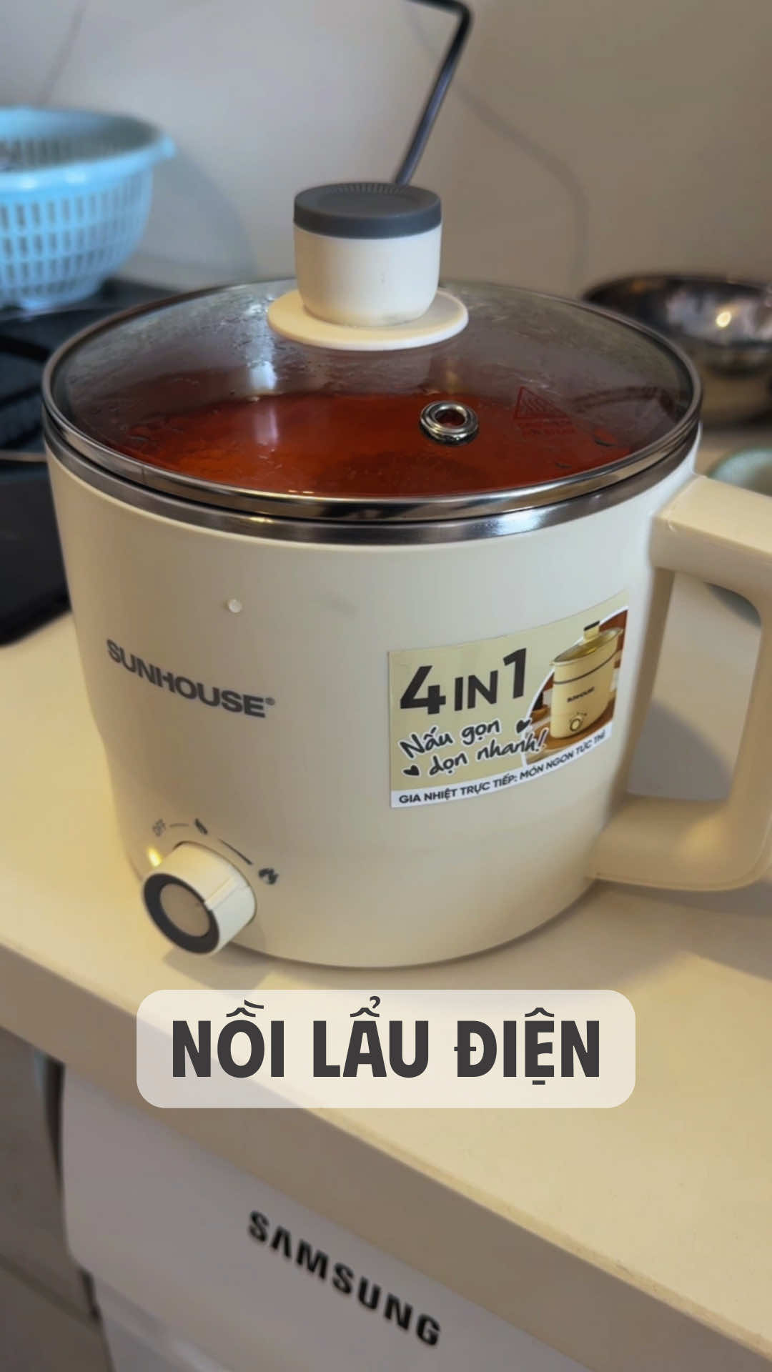 Muốn một bữa ăn nhanh chóng và ngon miệng thì ring ngay em nồi lẩu điện mini này về nhé cả nhà 😋 #datxaido #noilaudien #sunhouse #noilaumini #noilaudanang 