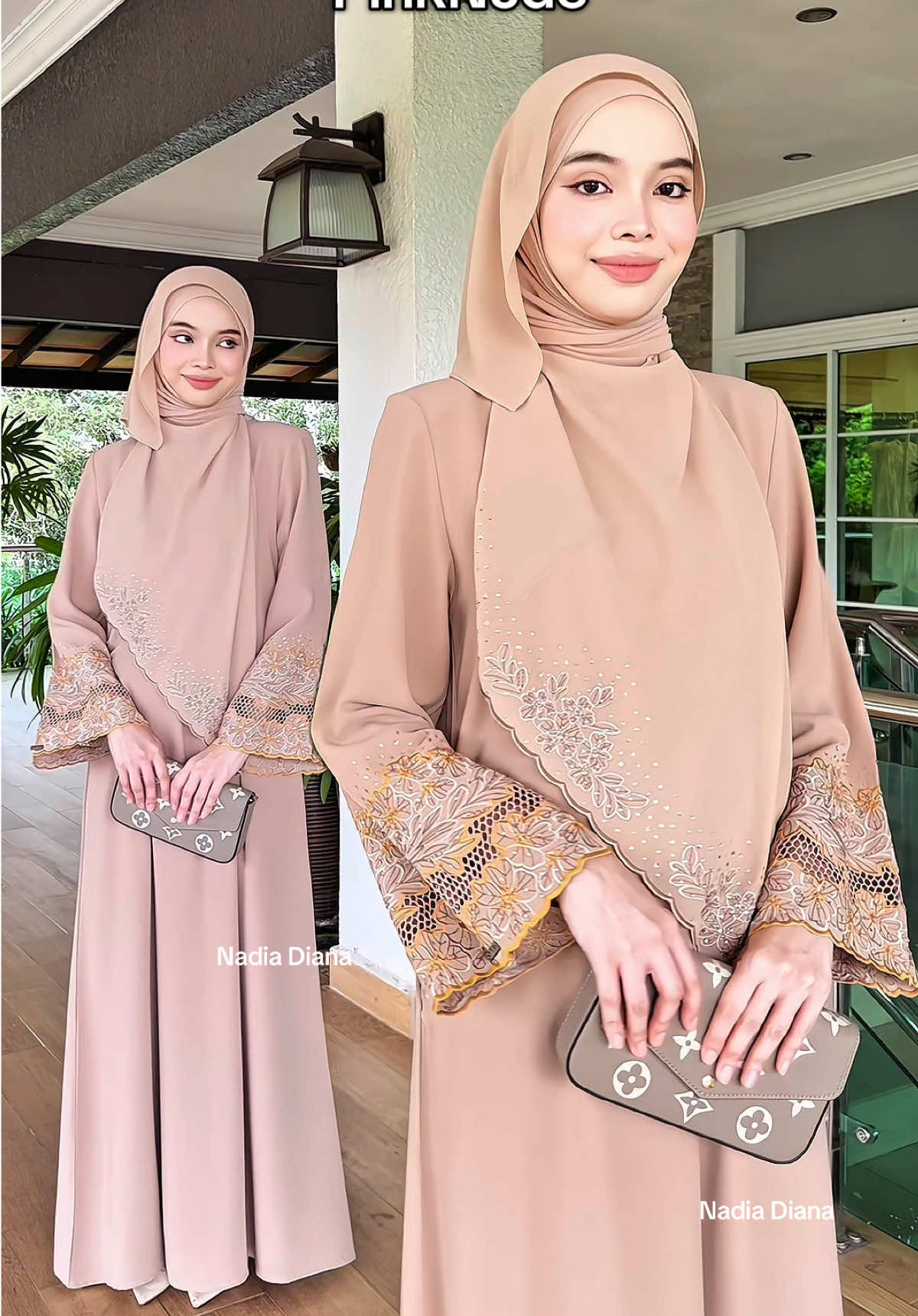 Abaya with shawl Nuha #abaya #abayagirls #abayastyle #OOTD #abayanadiadiana 