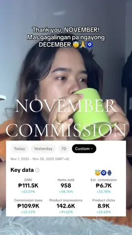 Thank you, NOVEMBER! Mas gagalingan pa ngayong DECEMBER 😇🙏🧿 #commission #affiliatemarketing #affiliate 
