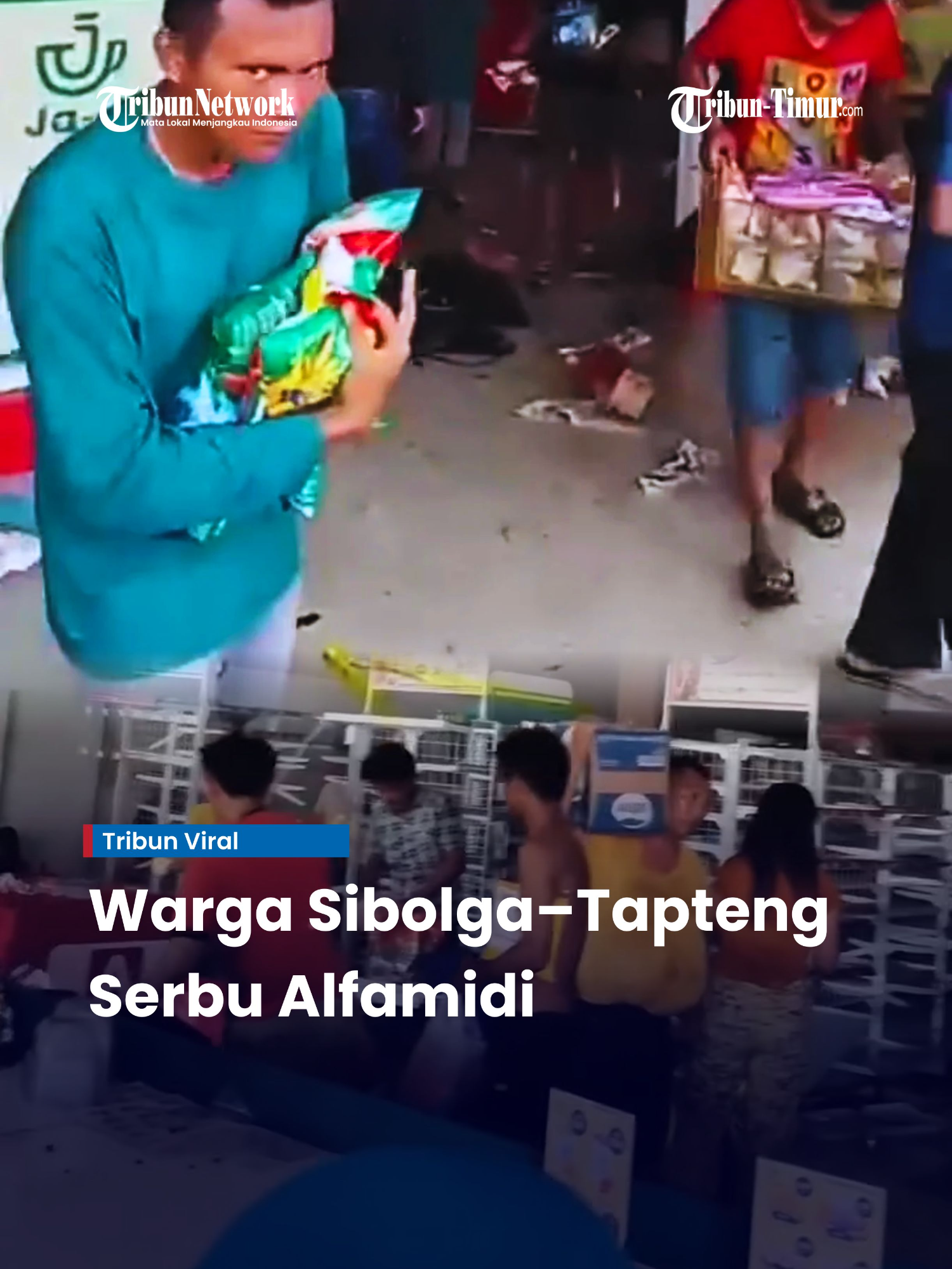 Krisis Pangan Pascabanjir Makin Parah, Warga Sibolga–Tapteng Serbu dan Jarah Alfamidi.