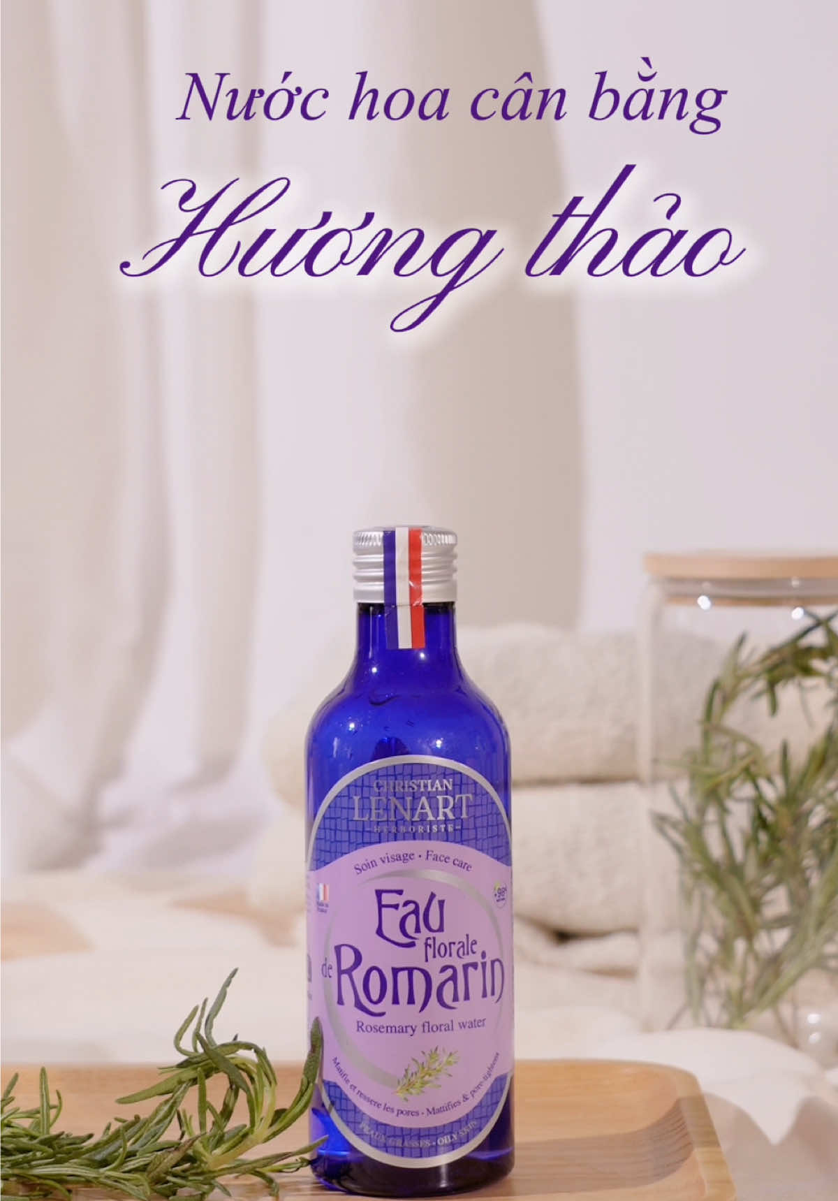 Toner Hương Thảo, cân bằng độ PH, ổn định bề mặt da với phương pháp chưng cất hơi nước độc quyền #christiantiktok #christianlenart #toner #nuochoahuongthao 