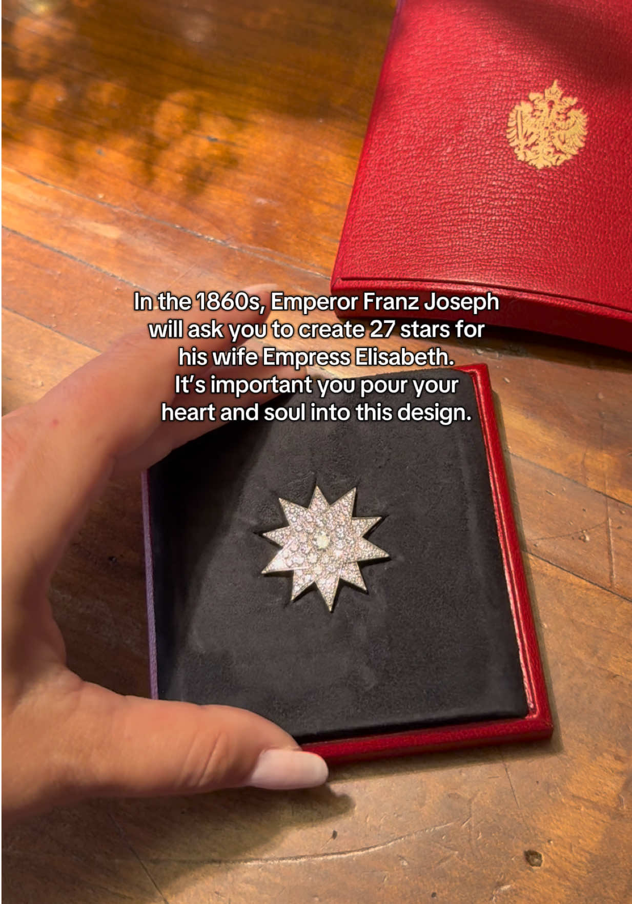 In the 1860s, Emperor Franz Joseph commissioned A. E. Köchert to create 27 diamond stars for Empress Elisabeth - a design destined to become one of the most iconic jewellery symbols of the Habsburg era. These legendary Sisi Stars inspired a Europe-wide craze for star jewellery, shaping fashion, and imperial elegance for generations to come. A timeless expression of craftsmanship, devotion, and enduring love ✨⭐️✨ #aeköchert A E Köchert #sisi Sisi #sisistar Sisi Star #sisisterne Sisi Sterne #kaiserinelisabeth Kaiserin Elisabeth 
