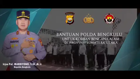 Polda Bengkulu Lepas Bantuan Logistik ke Tiga Provinsi Terdampak Bencana Polda Bengkulu melaksanakan pemberangkatan bantuan kemanusiaan untuk warga terdampak bencana banjir dan longsor di Provinsi Sumatera Barat, Sumatera Utara, dan Aceh pada Senin, (01/12/2025). Kegiatan berlangsung di Lapangan Anton Soedjarwo Polda Bengkulu, dipimpin langsung oleh Kapolda Bengkulu Irjen Pol. Mardiyono, S.I.K., M.Si. Pelepasan ini menjadi bentuk nyata kepedulian dan solidaritas masyarakat Bengkulu kepada warga di provinsi lain yang sedang menghadapi masa sulit. Acara dihadiri oleh berbagai unsur pimpinan daerah, antara lain Sekda Provinsi Bengkulu mewakili Gubernur, Ketua DPRD Provinsi, Wakapolda Bengkulu, Danlanal Bengkulu, Kepala BPBD, perwakilan Danrem 041 Gamas, Pengadilan Tinggi, Kejaksaan Tinggi, Basarnas, BNPB, dan Binda Bengkulu. Kehadiran mereka menegaskan bahwa misi kemanusiaan ini bukan hanya tugas kepolisian, tetapi kerja bersama lintas lembaga demi membantu sesama. Dalam sambutannya, Kapolda Bengkulu Irjen Pol. Mardiyono, S.I.K., M.Si. menyampaikan bahwa bantuan ini bukan sekadar pengiriman logistik, tetapi wujud empati dan tanggung jawab moral sebagai sesama anak bangsa. Bantuan ini diharapkan dapat meringankan beban warga yang terdampak bencana serta memperkuat rasa persaudaraan antarprovinsi di Indonesia. @listyosigitprabowo @divisihumaspolri @ssdm_polri @spripim.polri @akpol1991_bharadaksa  #polriuntukmasyarakat #kapoldabengkulu #wakapoldabengkulu