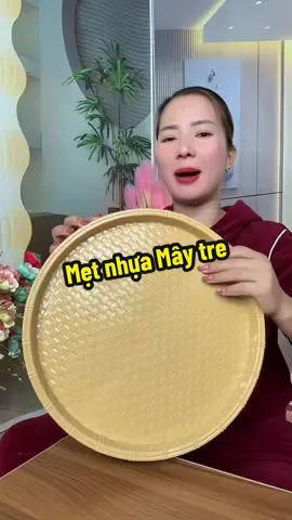Mẹt nhựa tròn gia Mây tre #hanglinhxinhxinh #giadungtienich #metnhuagiamay 