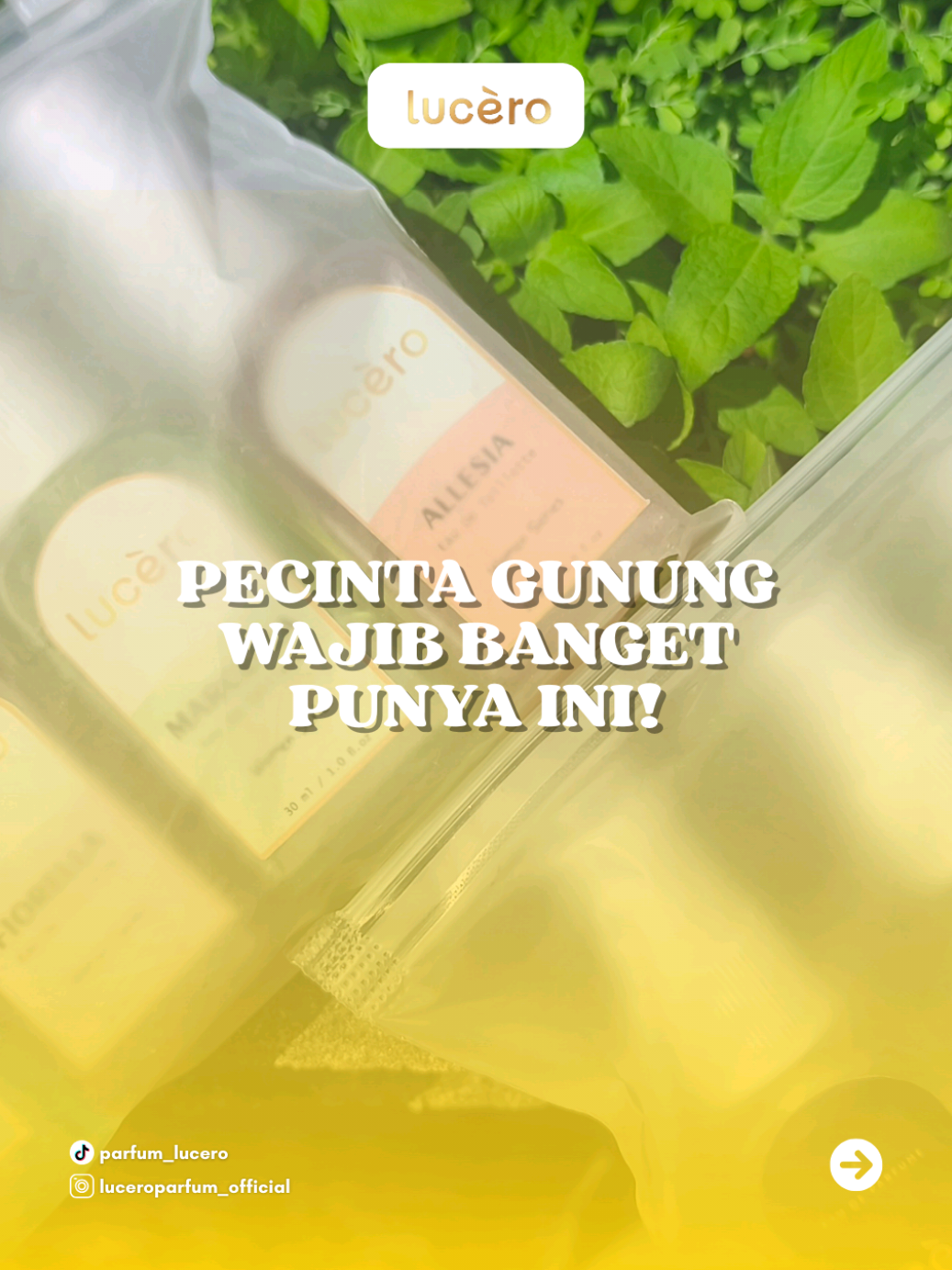 Wanginya infinito berpadu bikin nikmat surga di atas puncak mdpl 🏕️‼️ Yuk langsung kepoin di keranjang kuning 5 in 1 plus pouch dari Lucero Parfum 📨 #parfumviral #parfum #luceroparfum #viral #fyp 