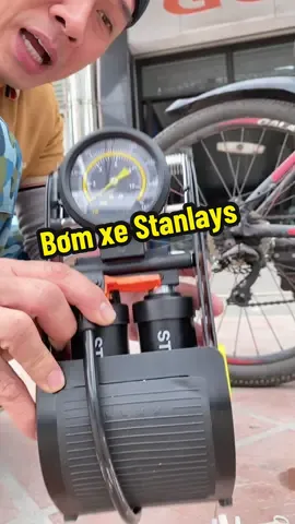 Phiên bản bơm hơi stanlays 2 xilanh bơm xe đạp xe máy ô tô #trungbodoi13 #bomxedap #bomxemay #bomoto #bomdapchan 