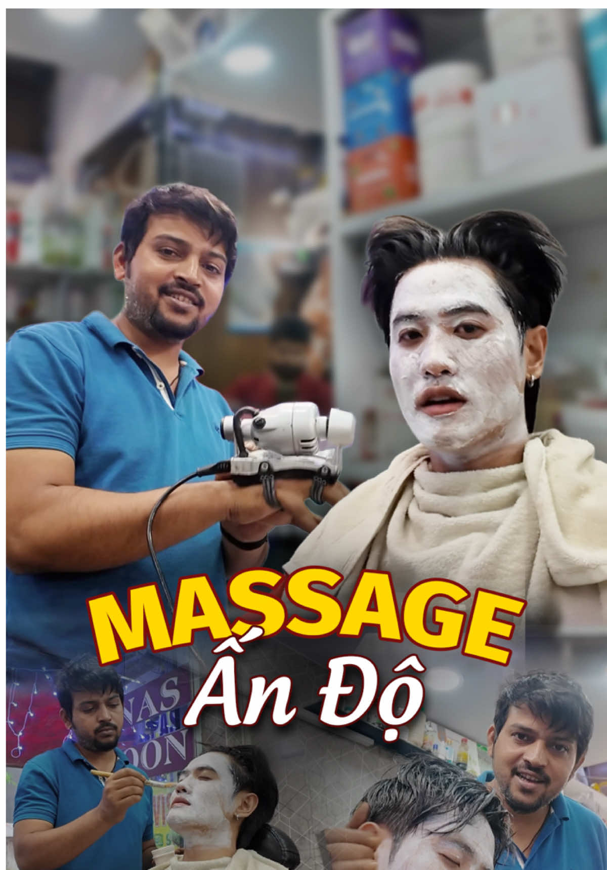 Massage Ấn Độ 😐 #quankhonggo #india #massage 