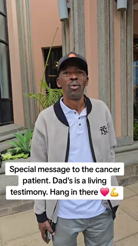 When dad was diagnosed with cancer, he took alot of time to find more information about the management and cure in the social media.  Through that he told us to share his journey from the word go to create awareness and encouragement ❤️❤️ The only challenge he's experiencing now is the nerves problem kwa miguu (that's why he has tied his shoes loose) but he's improving everyday and those are the side effects from Chemo and radio.  Let's keep on encouraging the cancer patients as we show them love because,..  cancer is not a death sentence ❌️ #viral #cancerawareness #cancer #winning #dad 