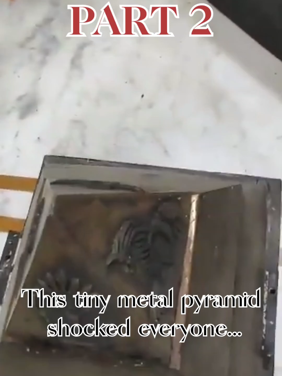 Found a strange metal pyramid that releases electricity when touched. Anyone knows its real purpose? Looking for experts. #mysteryitem #mysteriousobjects  #viralvideos  #weirdthings  #sciencefacts 