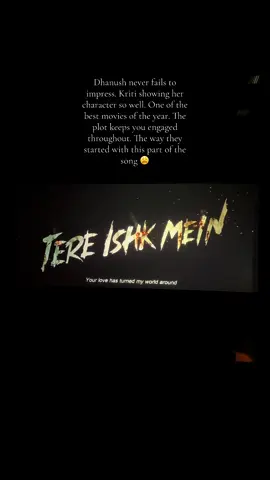 THIS PART OF THE SONG OH MY #tereishkmein #dhanush #kritisanon #moviereview 