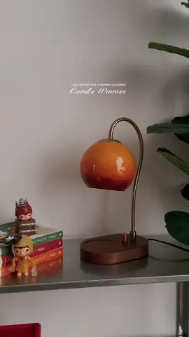 This candle warmer completes my calm corner ✨🍂 #candlewarmer #candle #warmer #candlewarmerlamp 