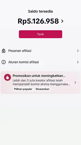 akhirnya bisa ngerasain hasil affiliate🥰#affiliatemarketing #affiliatetiktok #affiliatepemula #fyp 