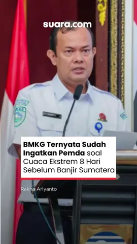 Pernyataan ini disampaikan oleh Kepala BMKG Teuku Faisal Fathani dalam rapat kerja dengan Komisi V DPR RI, Senin (1/12). Selain soal cuaca ekstrem di Sumatera, BMKG juga mengingatkan potensi bencana hidrometeorologi di sejumlah wilayah lain Indonesia. 