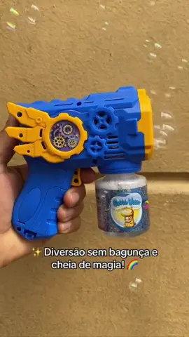 Brinquedo Lança Bolha De Sabão Maquina Automática Infantil Azul Rosa E Vermelho Led 50ML ##boia##sabao##bebe##diversao