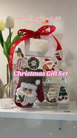 🎄 Christmas gifting made easy! This adorable gift set is ready to give and super affordable at just ₱124. Perfect for friends, family or inaanak! Don’t wait—limited stocks only! ✨🎁 Gift Set Includes: 	•	🎀 Plastic Bag 	•	🎀 Ribbon 	•	🎀 Christmas Stickers 	•	🎀 Mug w/ Lid & stirrer  	•	🎀 Christmas Ornament 	•	🎀 Christmas Card #ChristmasGifts #AffordableGiftIdeas #HolidayShopping #GiftSetGoals #MerryAndBright