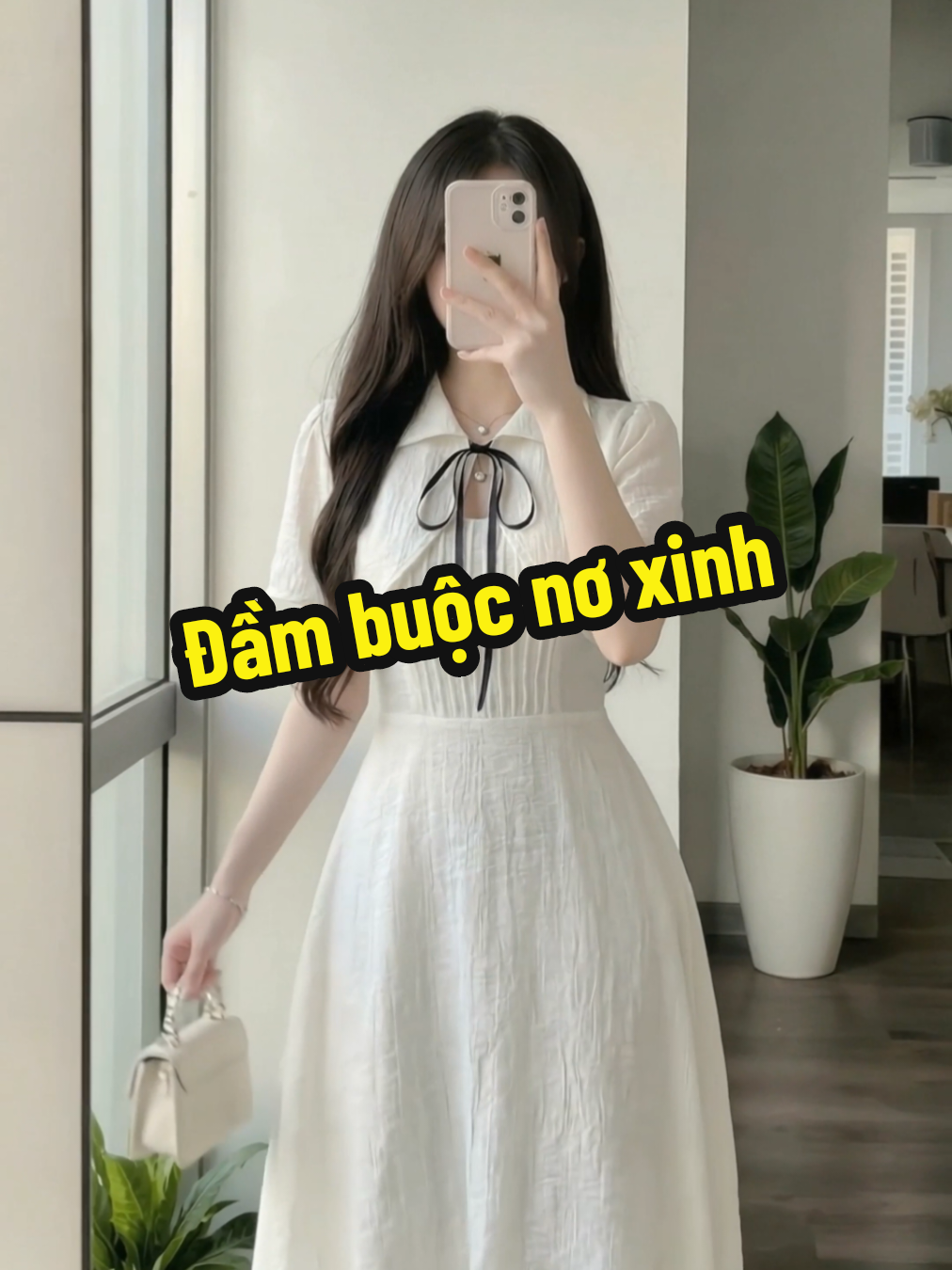 Đầm xinh ,có 2 bản đầm ngắn và dài, vibe nàng thơ xinh mà không kém phần sang trọng #xinhdepmoingay #outfitxinh #thoitrangnu #xuhuong 