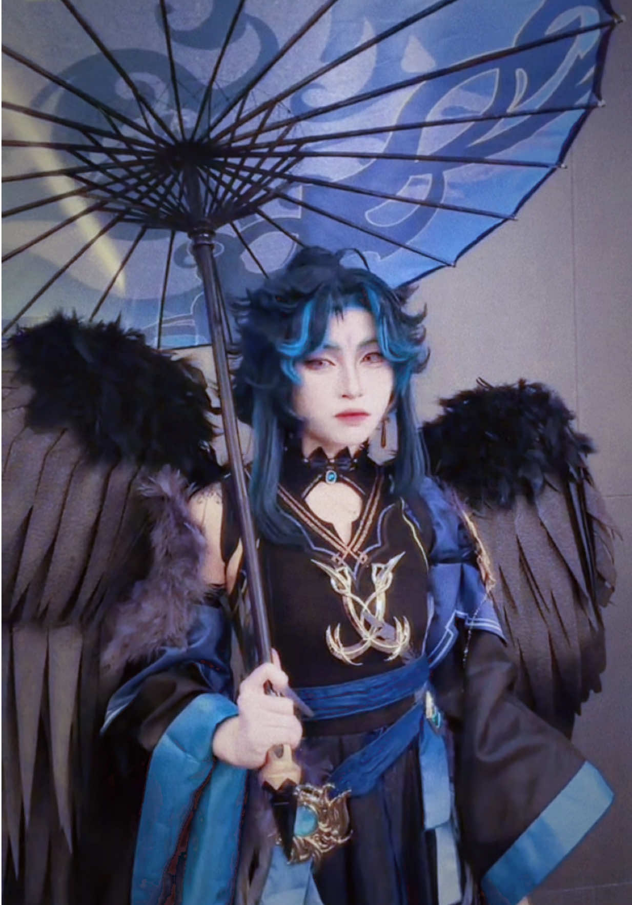 Finally cosplayed this version of Xiao!! (im very normal about him) #GenshinImpact #cosplayer #hoyocreators #xiao #cos 