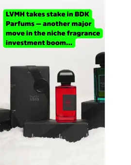 LVMH's Luxury Ventures Fund has taken a minority stake in French niche fragrance house, BDK Parfums. BDK Parfums, founded in 2016 by David Benedek, is a Parisian niche fragrance house that draws heavily on Benedek's background in music and his connection to the French capital. The brand's collections are structured thematically, with lines like Parisienne exploring iconic Parisian locations and moments, while the Collection Azur captures Mediterranean coastal atmospheres. The house has built a devoted following for fragrances such as Gris Charnel, a sensual woody amber, and Sel d'Argent, an ozonic marine scent. See the full story on Basenotes.com #bdkparfums #perfumetok @BDK Parfums 