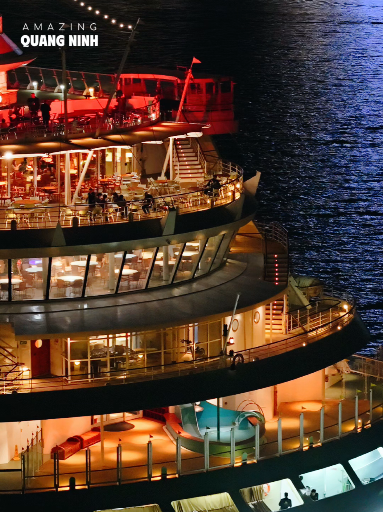 CHECK IN TẦU QUỐC TẾ🛳🌅❤️ ---- #QuangNinhAMAZING #QuangNinhtrongtoila #VinhHaLong #fyp #Sunset                          