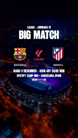 Jadwal Barcelona vs Atletico Madrid Laliga jornada 19 #jadwalbola #barcelona #atleticodemadrid #laliga 