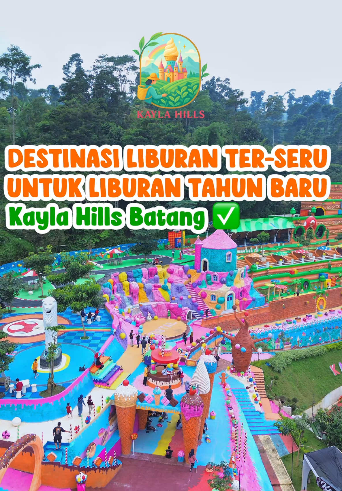 LIBURANNYA DI INDONESIA TAPI VIBESNYA DI LUAR NEGERI✨ Kamu harus kesini, tanpa perlu ke luar negeri. Dengan spot foto terbaru ala Luar Negeri. Agendakan segera untuk Liburan Tahun Baru bersama keluarga dan orang tercinta😇 📍KAYLA HILLS BATANG      Jl. Raya Kalisari-Pagilaran Blado Batang Jawa Tengah 51255 #fypシ゚ #liburanmurah #explore #visit #wisata 