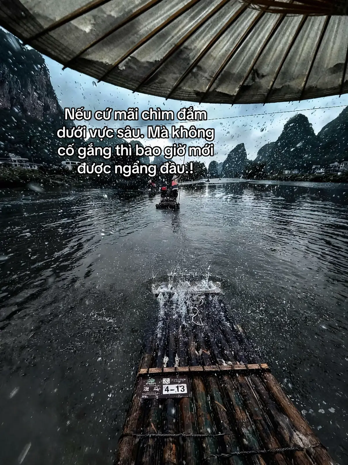 Nếu cứ mãi chìm đắm dưới vực sâu. Mà không cố gắng thì bao giờ mới được ngẩng đầu.! #sttdoi #cuocsong #tamtrang 