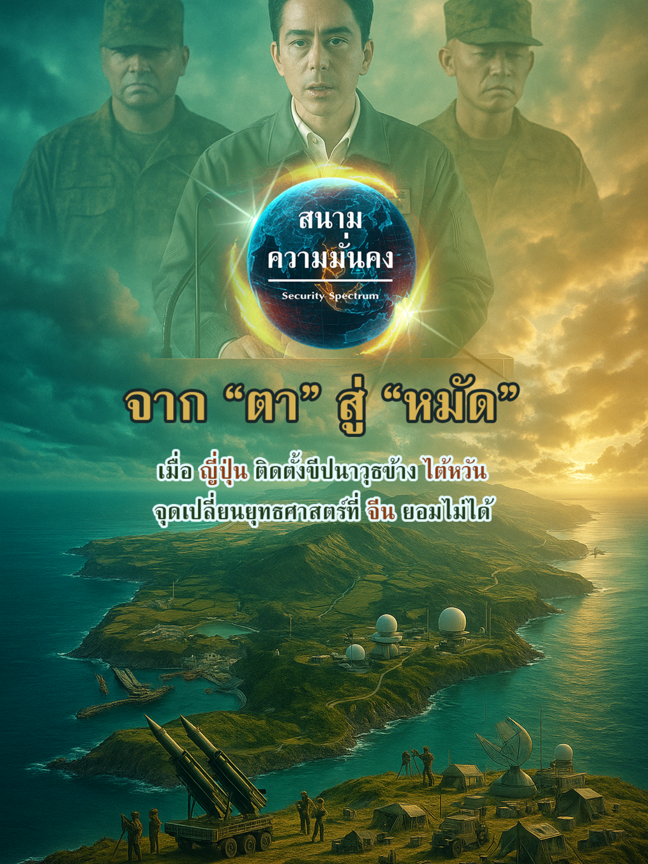 เมื่อญี่ปุ่นติดตั้งขีปนาวุธข้างไต้หวัน หวังปิดล้อมจีน #เทรนด์วันนี้  #สนามความมั่นคง #ข่าวtiktok #ทหาร  #ขอบคุณทุกกําลังใจ❤️ขอบคุณทุกคอมเม้น🙏 