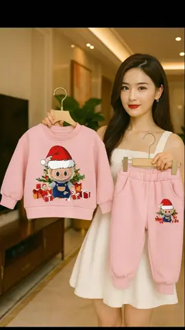 Bộ nỉ bông labubu cho bé#thinhhanh #viralvideo #labubu #noel 