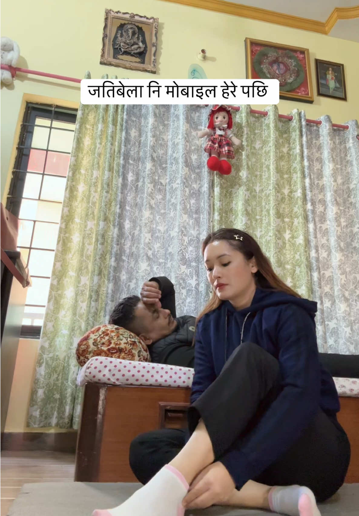 Ma kanxi le chai aba k garum 🤔 #HusbandWife #anzali💓 