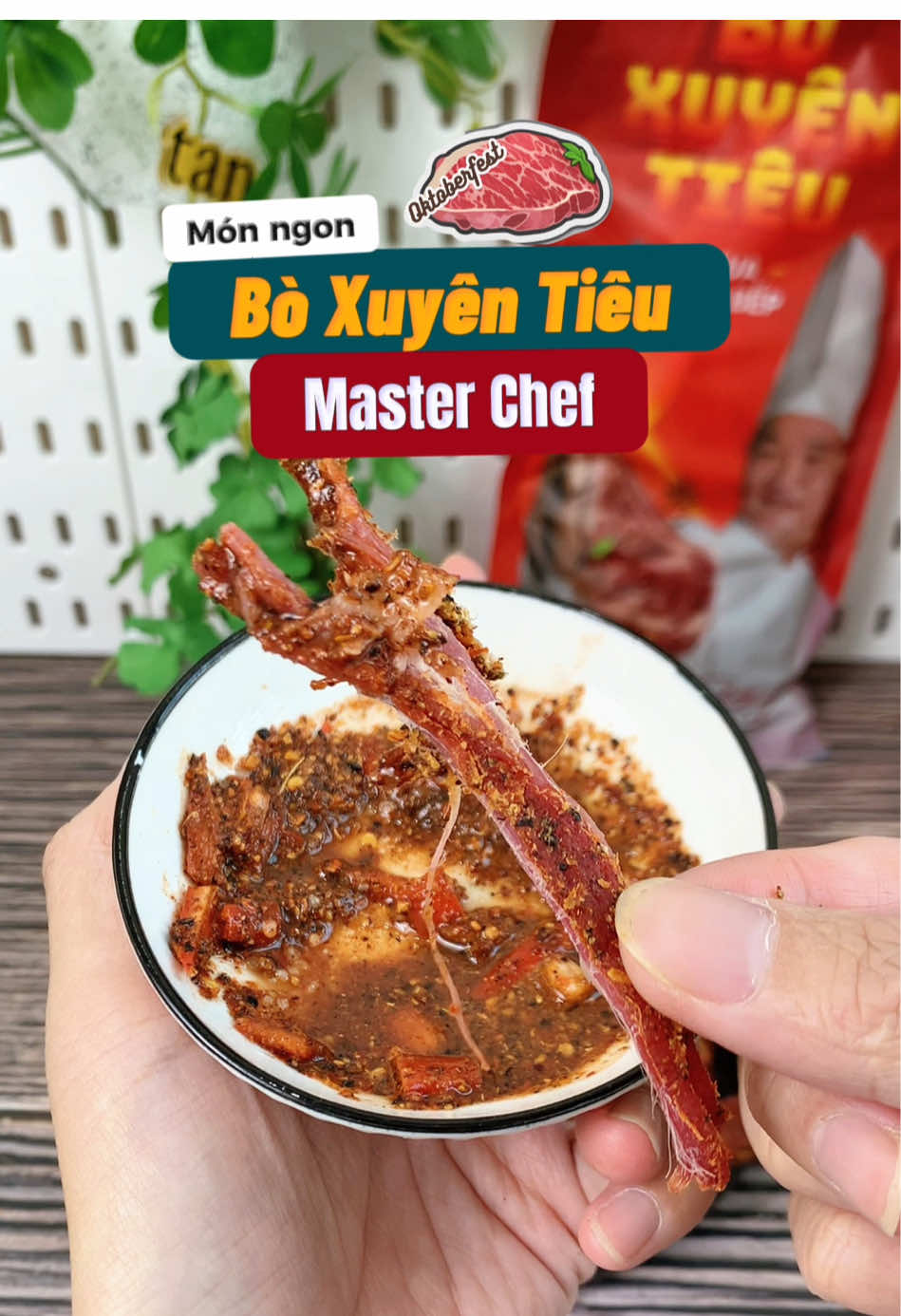 Bò xuyên tiêu món ăn của Master Chef Phạm Tuấn Hải nó thơm ngon 