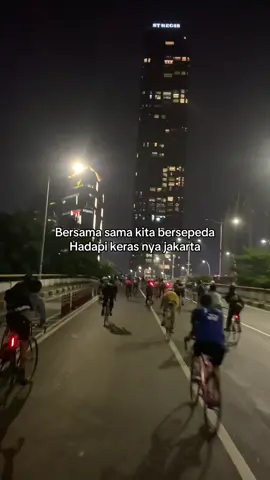 Bersama sama kita bersepeda dijakarta 🔥 #pov #fixie #fixiebike #gowes #fixiegear 
