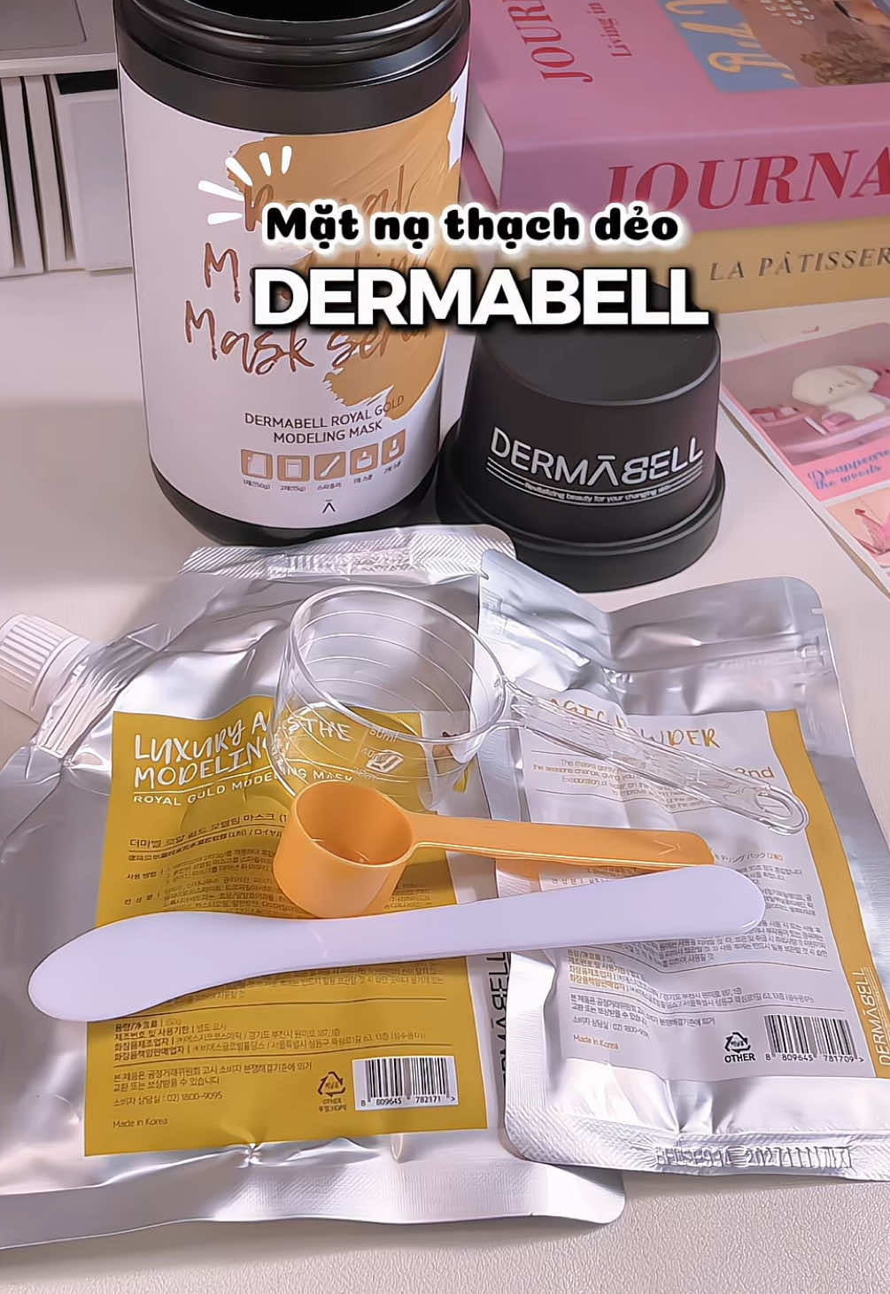 Mặt nạ thạch dẻo đắp mê xỉuuu trải nghiệm cảm giác đi spa đắp mặt nạ tại nhà ^^ #matnathach #dermabell #matnathachdermabell #matnathachcollagen #matnathachdeodermabell 